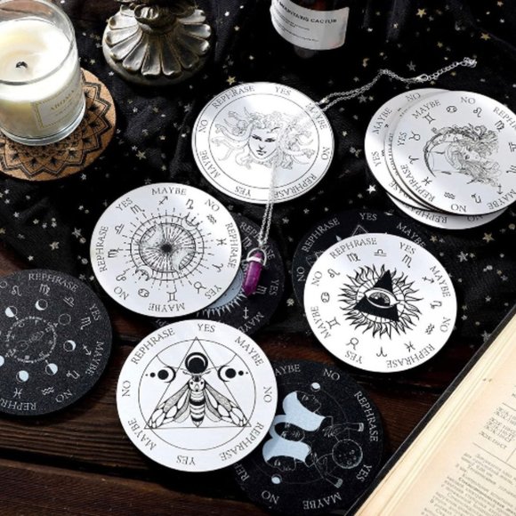 Witchery Other - Black and White Wooden Pendulum Board
